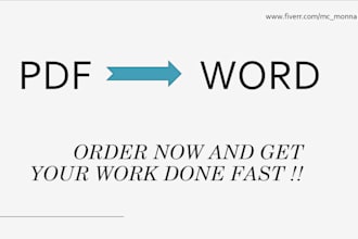convert PDF to word or excel document