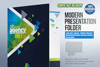 do modern presentation folder design