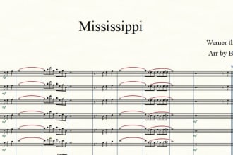 transcribe any song into sheet music