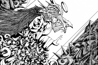 do dark art illustration