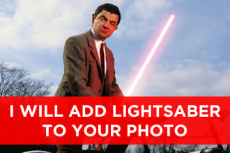 add a lightsaber to your photo