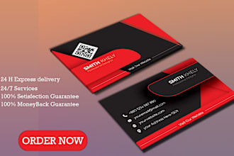 do digital, modern, unique, custom and luxury business card designs with qr code