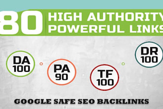 manually do 80 unique domain backlinks