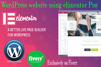create a professional wordpress website using elementor pro