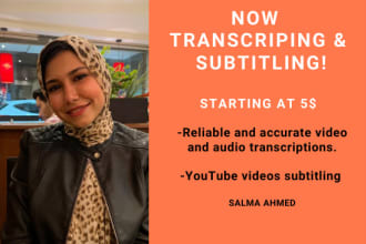 transcribe, and subtitle your audio or video transcription and youtube subtitles