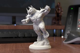 model or sculpt highly detailed 3d characters