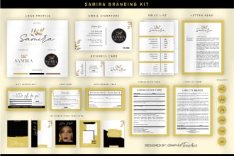 design a complete signature branding and social media kit
