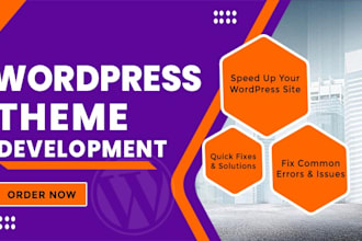 develop wordpress custom themes and wordpress bug fix HTML CSS PHP