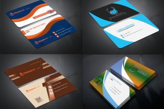 make modern professional business card and stationary design