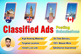 do classified ads posting, manually