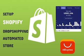 create a shopify dropshipping online store website