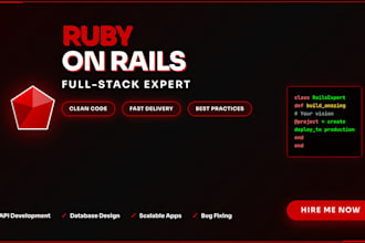 be your ror developer for ruby on rails projects