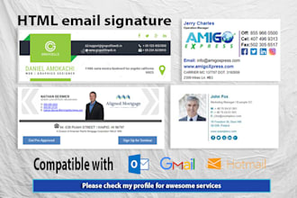 design clickable email signature