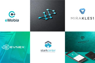 design unique professional tech software and technology logo