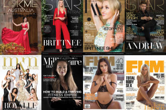 design a breathtaking magazine cover