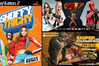 design your game cover poster banner and headers