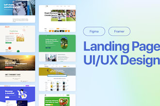 design a landing page in figma