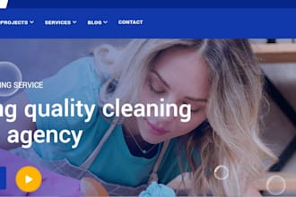 build a cleaning service website with a booking system