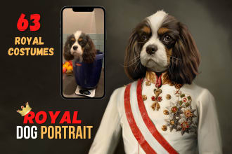 paint a renaissance pet portrait of your dog or cat