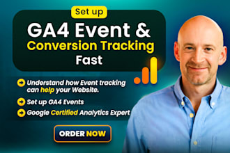 set up google analytics 4 event and conversion tracking fast