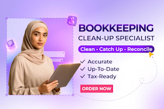 do bookkeeping and set up clean up quickbooks online xero