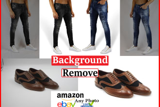 do background removal, white and transparent images for you