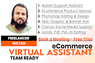 be your ecommerce data entry and photoshop virtual assistant etsy shopify