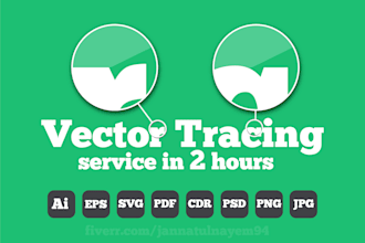 vector tracing, redraw logo, vectorise, convert image to vector