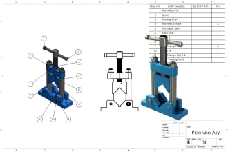 create 2d technical drawings of product or hand sketch