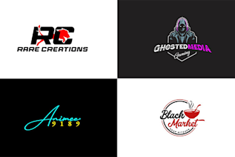 do modern custom business logo design with copyrights