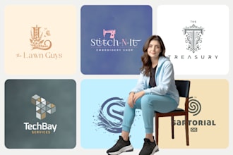 do typography and fashion logo design