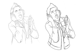 do line art for your product in 24 hours