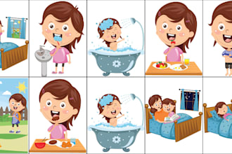create custom kids coloring book illustrations for amazon KDP