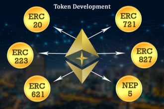 develop erc 20 or ico or sto or ieo tokens