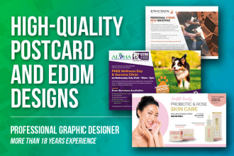 design a promotional postcard or direct mail eddm