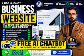 develop a business website for your business