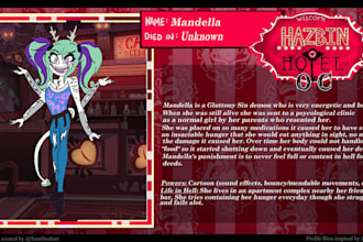 draw your hazbinhotel or helluva boss oc