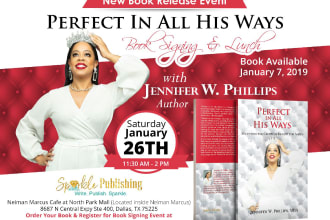 book launching, book signing, and book cover poster or flyer