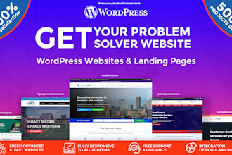 create an awesome wordpress landing page or website