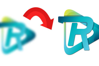 draw low resolution logo to high quality HD