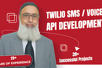 develop twilio voice and sms API for you