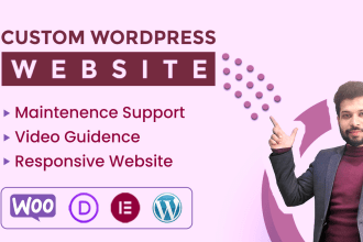 develop responsive business, ecommerce wordpress website using elementor, divi