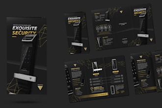design brochure, menus, and price list for your business