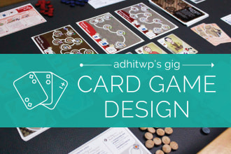design your card game graphic and layout