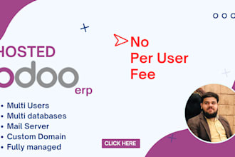 provide odoo community erp as saas multi user, no per user fee