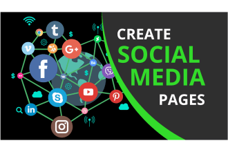 setup all social media accounts and pages