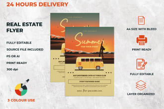 design creative flyer, leaflet, poster, food flyer