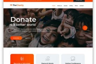 design a nonprofit website for your ngo, charity donation, non profit