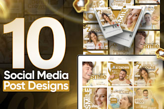 create 10 awesome instagram and facebook post designs
