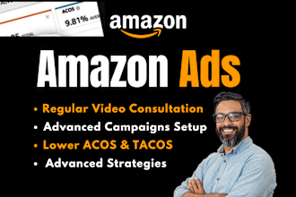 setup, manage amazon PPC campaign and do amazon PPC campaign ads optimization